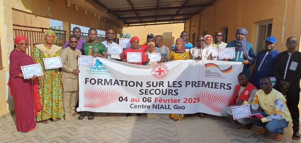 Formation en premiers secours pour les ONG membres du FONGIM à Gao